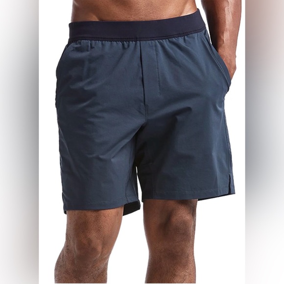 Public Rec Flex Shorts Size 42 Navy Blue Sporty Outdoors 5” Inseam - Picture 11 of 11